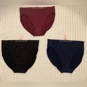 VICTORIA'S SECRET Bundle of 3 Pairs Seamless High-Leg Brief Panty Size XL NWT